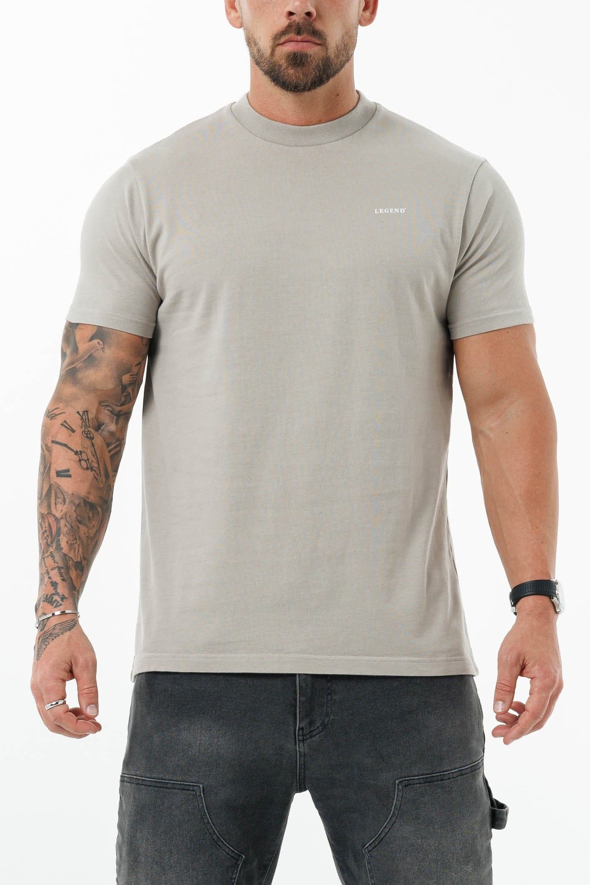 LEGEND PREMIUM BASICS T-SHIRT - CONCRETE