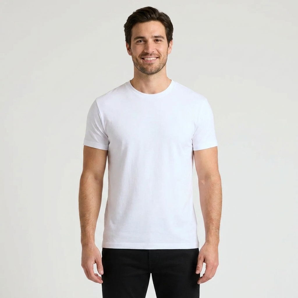 Camiseta clásica de cuello redondo