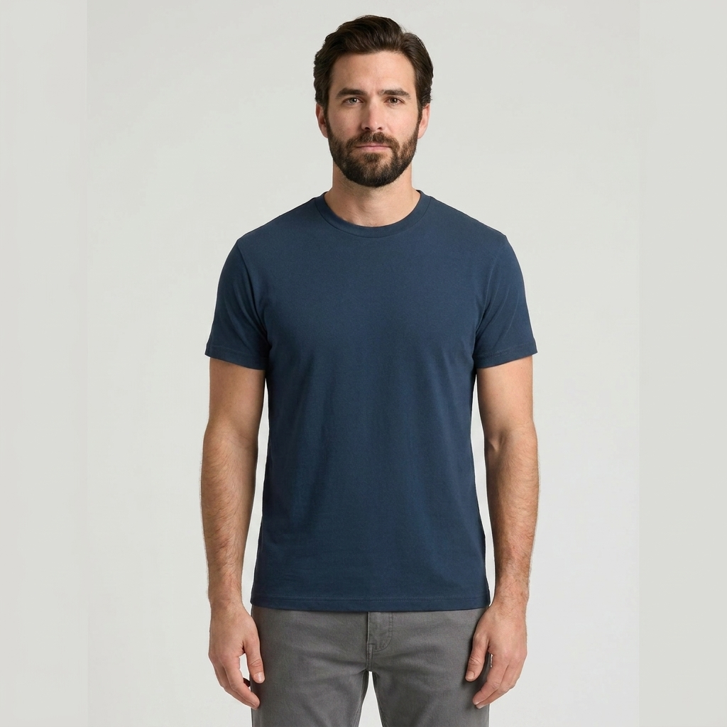 Camiseta clásica de cuello redondo