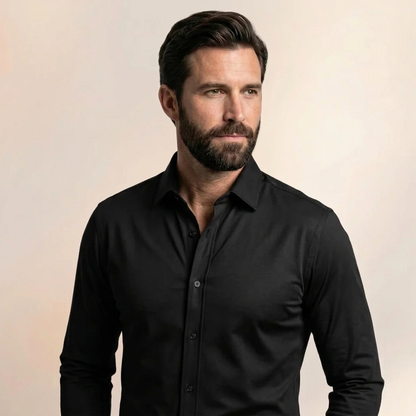 Camisa ajustada sin arrugas