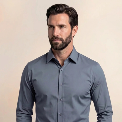 Camisa ajustada sin arrugas