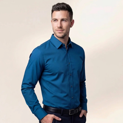 Camisa ajustada sin arrugas