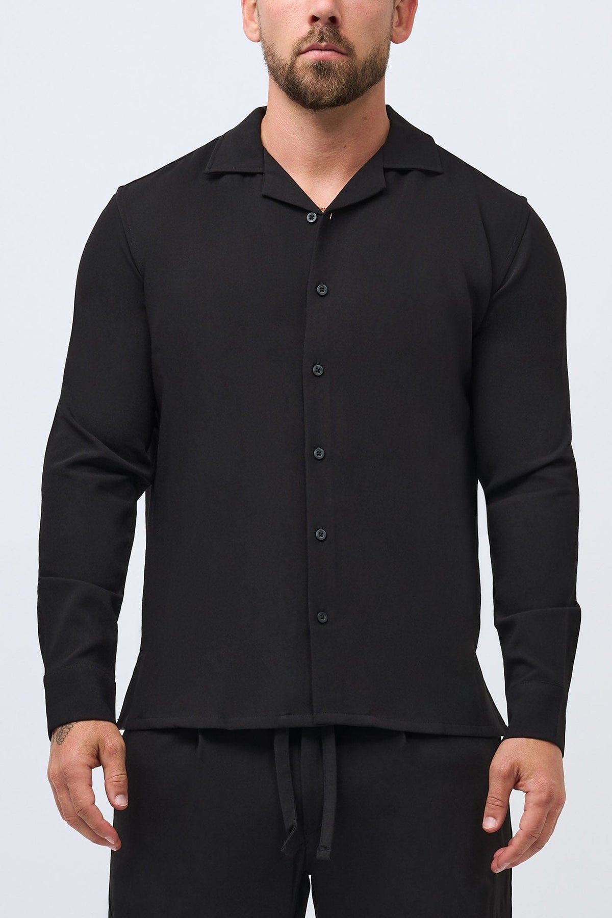 TWIN SET SHIRT - BLACK
