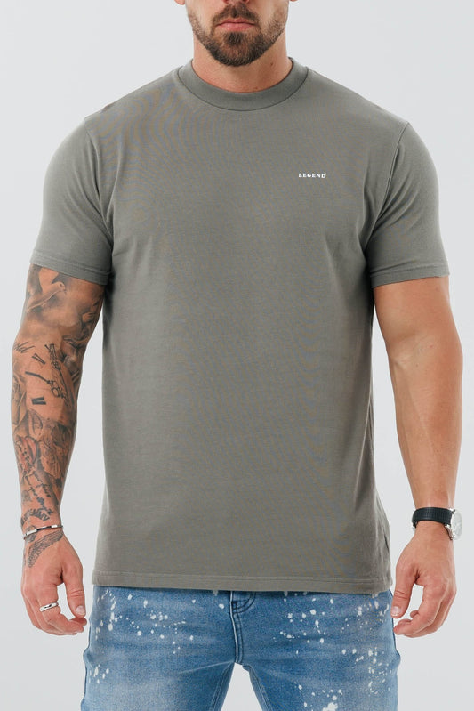 LEGEND PREMIUM BASICS T-SHIRT - CHARCOAL GREY