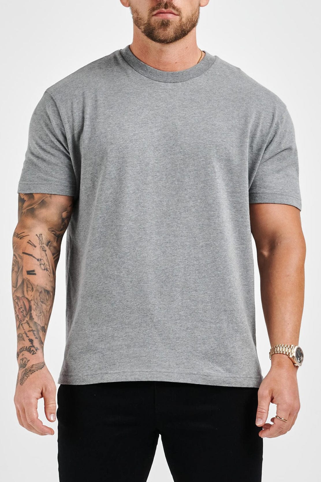 LEGEND PREMIUM BASICS T-SHIRT - DARK GREY MARL