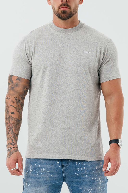 LEGEND PREMIUM BASICS T-SHIRT - GREY MARL