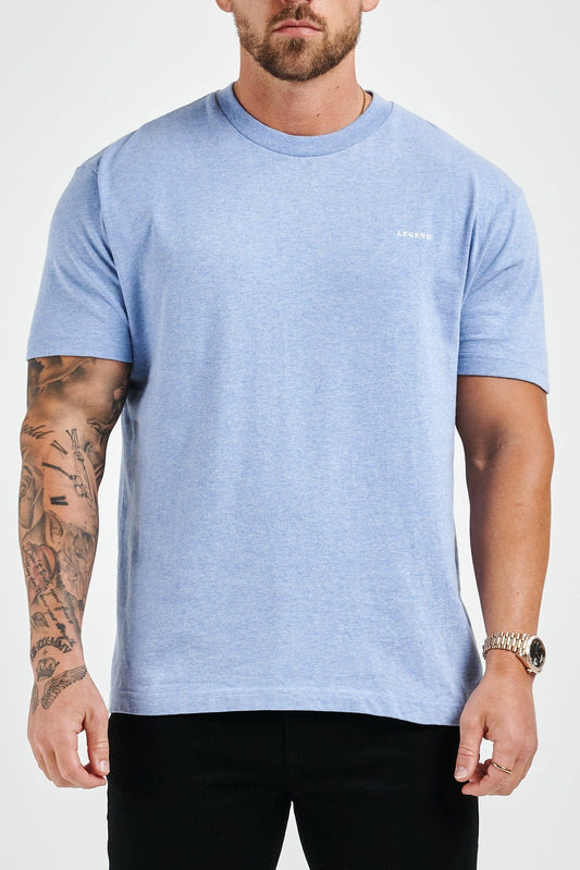 LEGEND PREMIUM BASICS T-SHIRT - LIGHT BLUE MARL