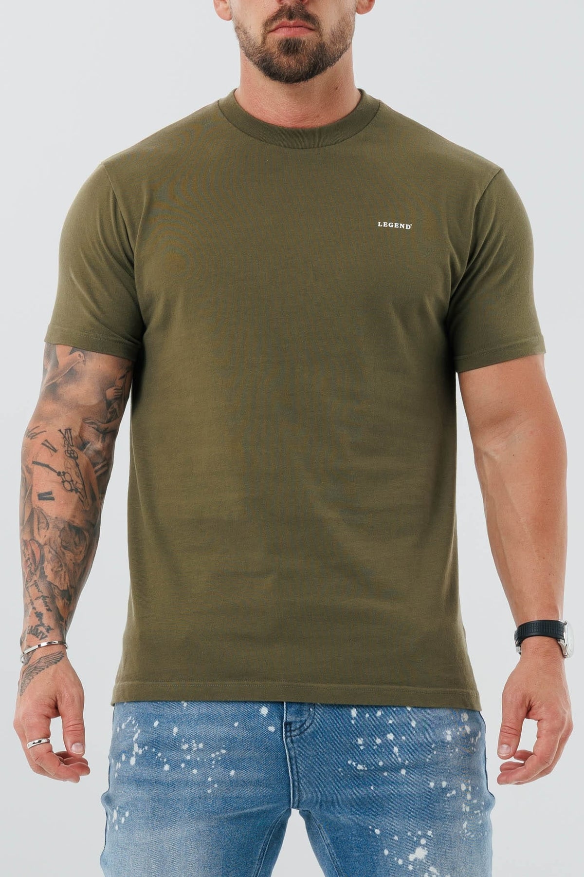LEGEND PREMIUM BASICS T-SHIRT - OLIVE