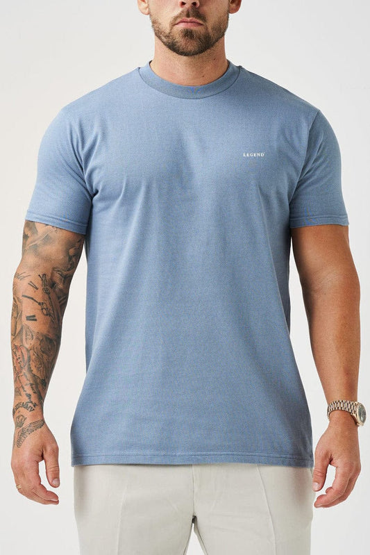 LEGEND PREMIUM BASICS T-SHIRT - STEEL BLUE