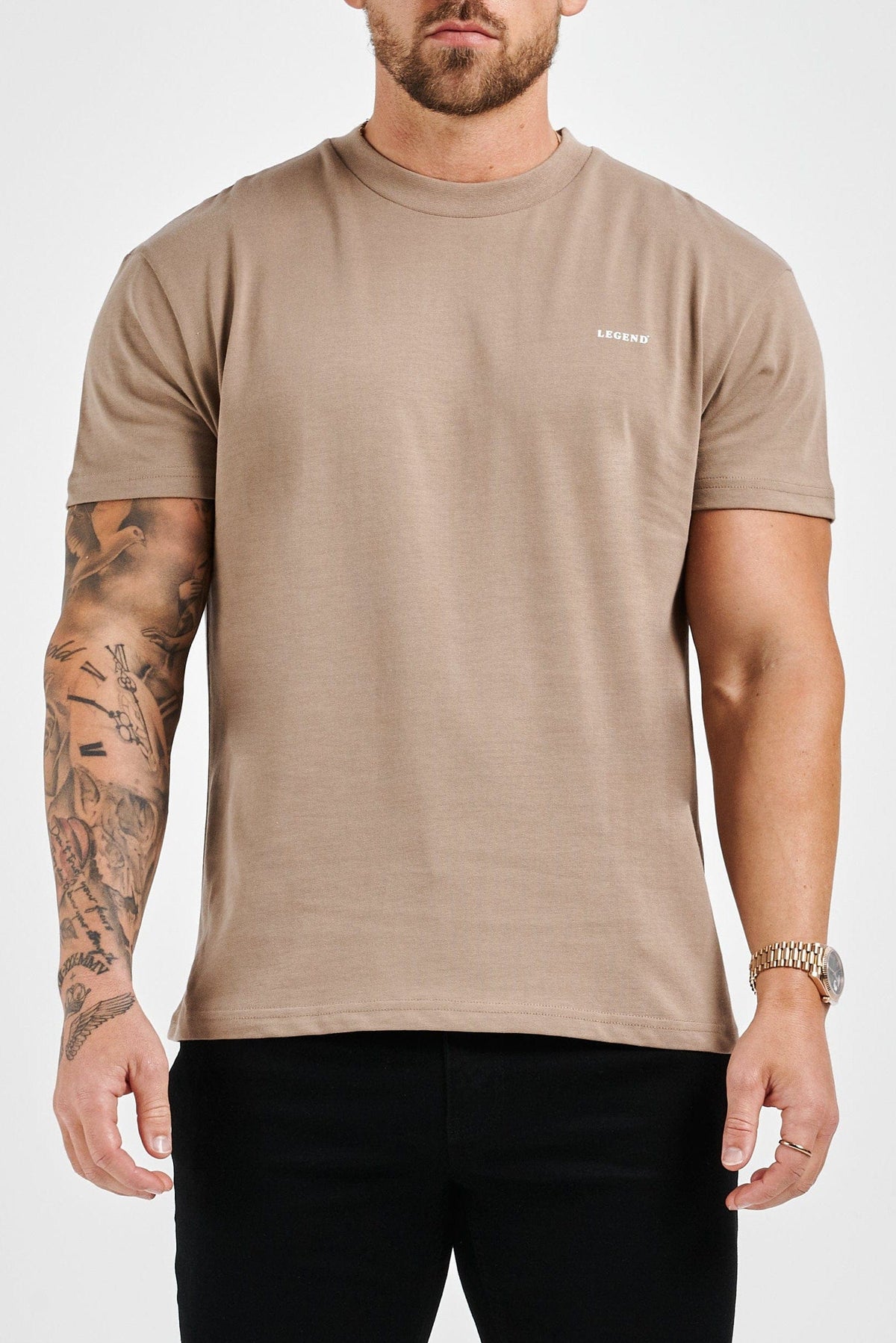 LEGEND PREMIUM BASICS T-SHIRT - TAUPE