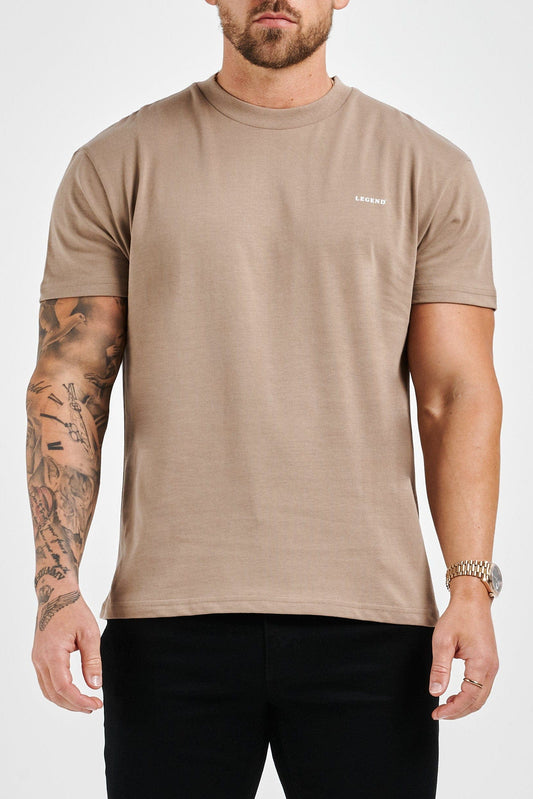 LEGEND PREMIUM BASICS T-SHIRT - TAUPE